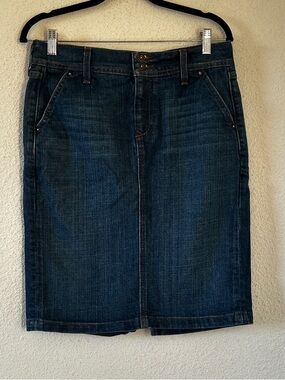 Old Navy Western Rodeo Summer Denim Dressy Date Pencil Skirt Women’s 8 Blue